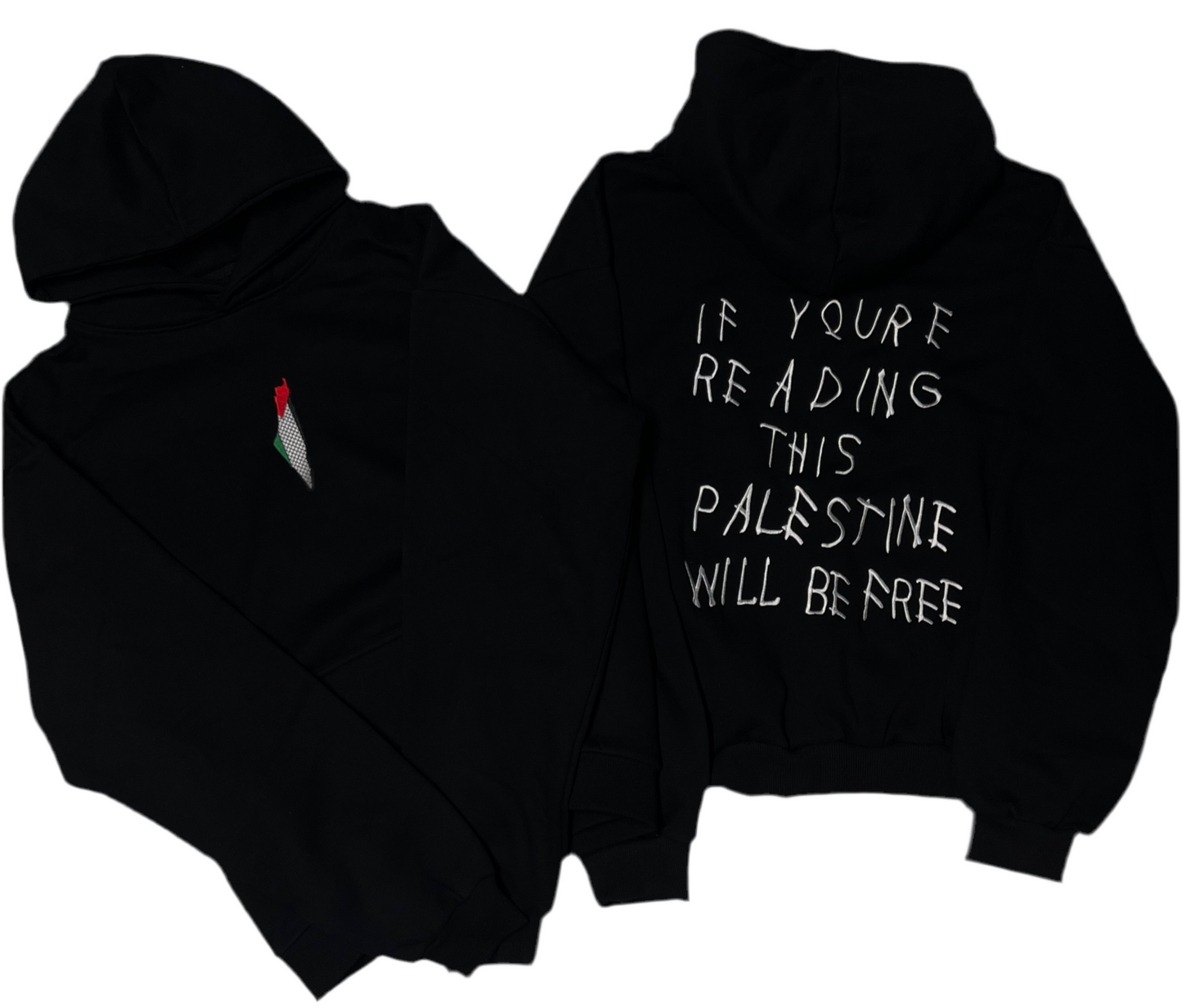 Drake-Inspired Black Palestine Hoodie