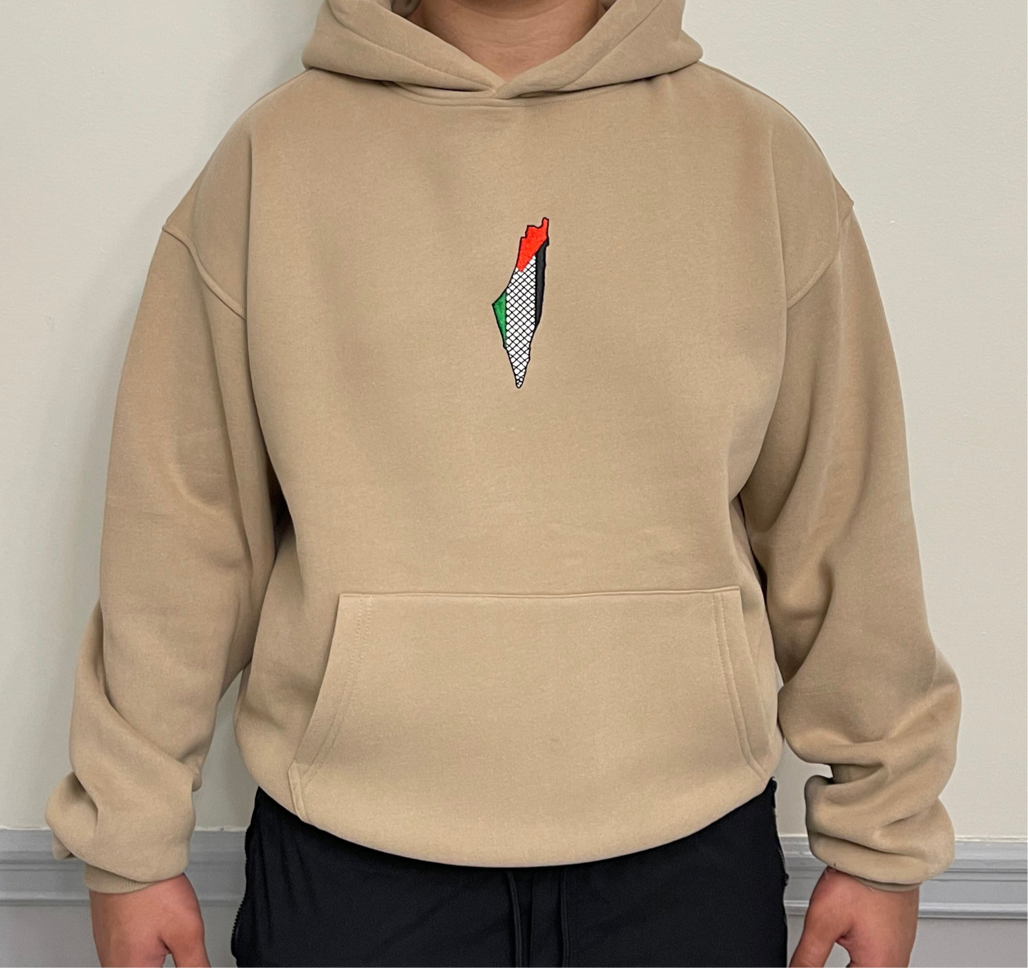 Drake-Inspired Cream Palestine Hoodie