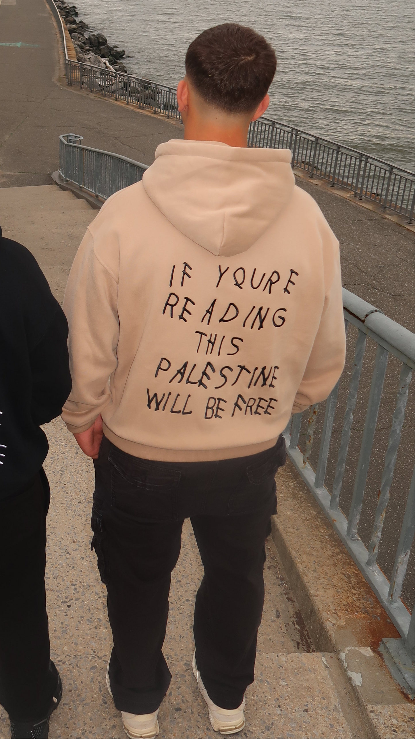 Drake-Inspired Cream Palestine Hoodie