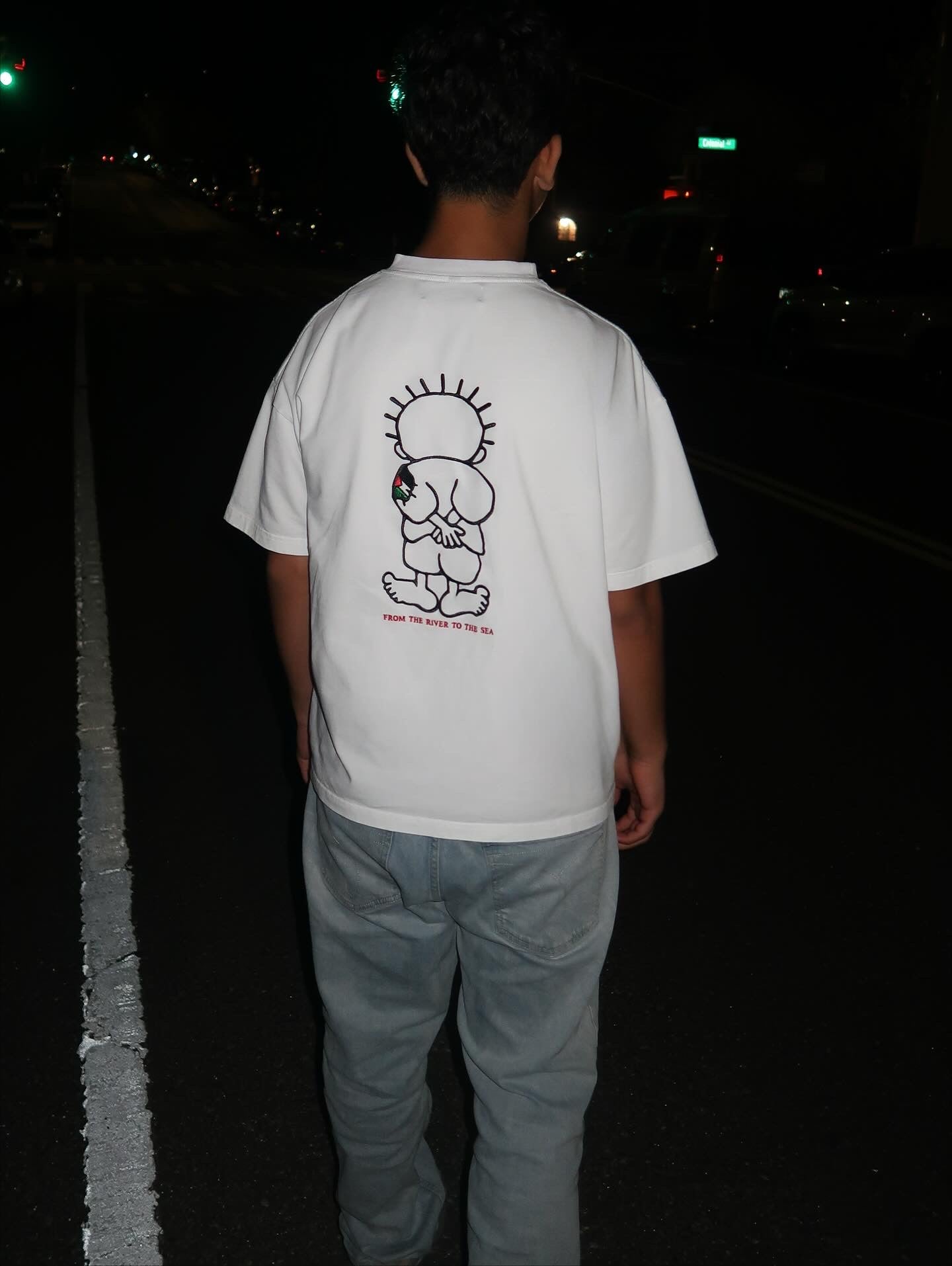 Handala White T-shirt